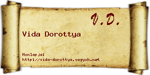 Vida Dorottya névjegykártya